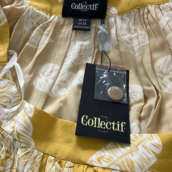 NWT Collectif x ModCloth Leaf it to Chance maxi skirt - Picture 3 of 7